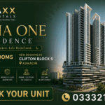 Maxx Capitals: Saima One Residence Tower Rendering In Clifton Block 5, Karachi Sea-Facing Apartment Project