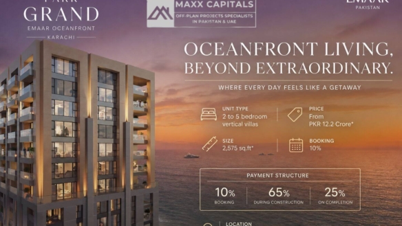 Park Grand Karachi Vertical Villas Exterior At Sunset, Maxx Capitals