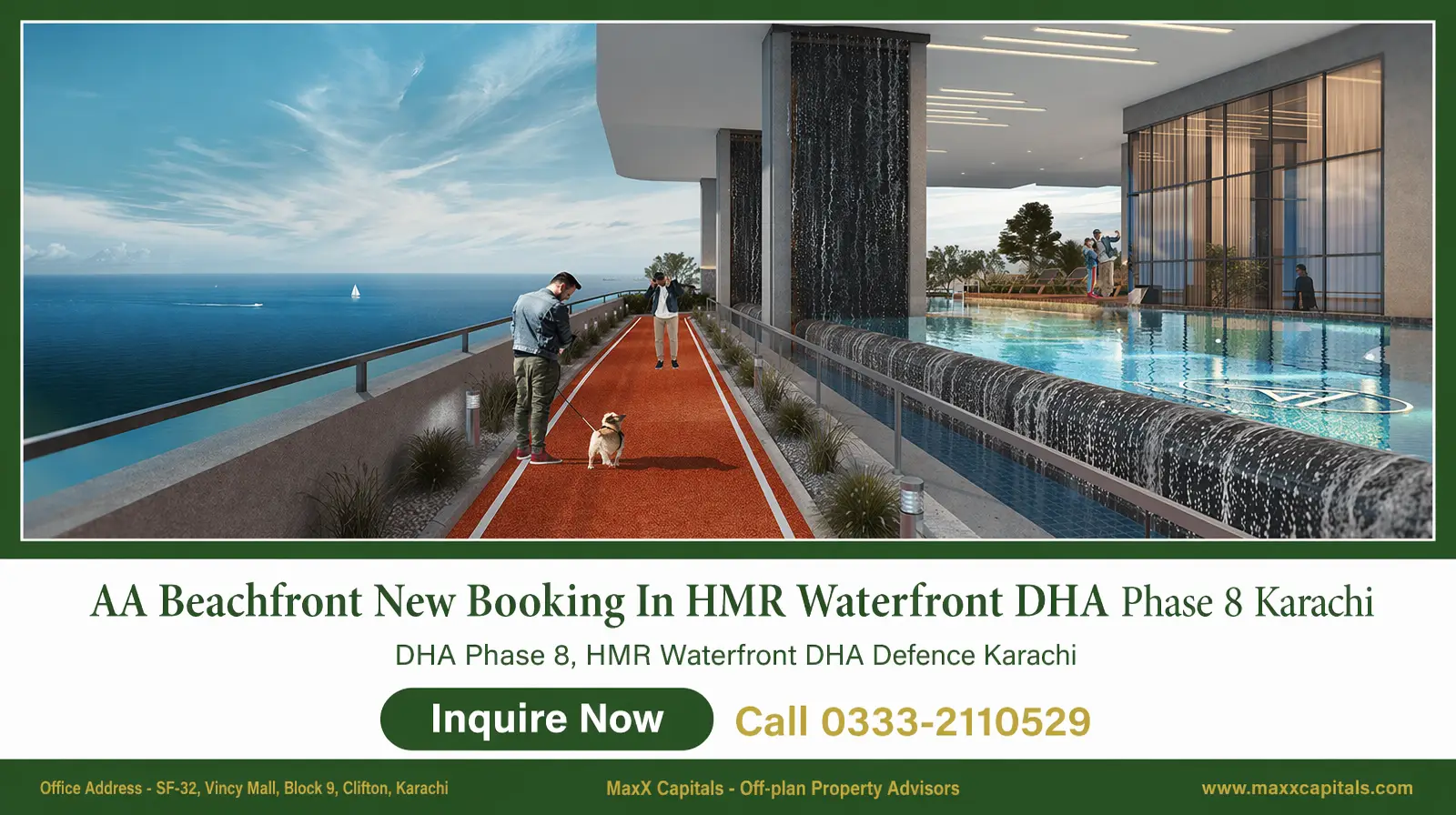 AA Beachfront New Booking 1 Bed Apartment for Sale DHA Phase 8 Karachi (14)