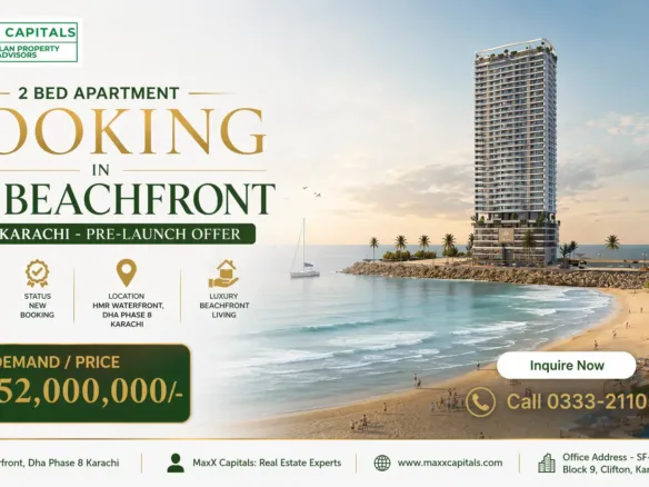 2 Bed Apartment Booking In Aa Beachfront Dha Karachi – Pre-Launch Offer