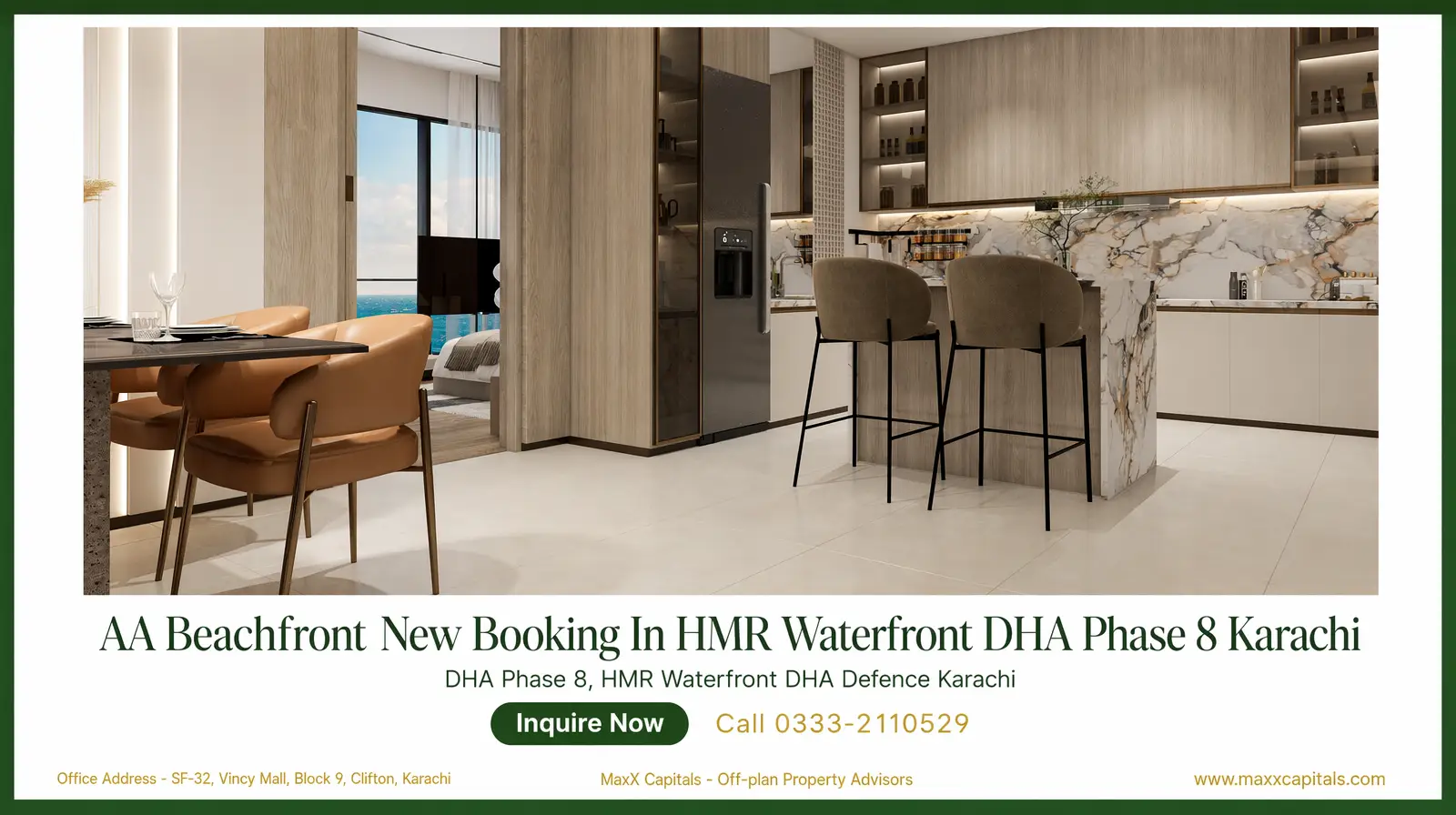 2 Bed Apartment Booking in AA Beachfront DHA Phase 8 Karachi – Pre-Launch Offer (6) 2 Bed Apartment Booking in AA Beachfront DHA Karachi – Pre-Launch Offer