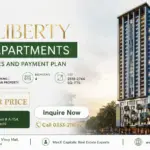 Adg Liberty 4-Bed Apartments In Pechs Karachi With High-Rise Tower Render And Project Details