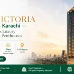 Exterior Architectural View Of One Victoria Karachi Luxury High-Rise Tower In Civil Lines.