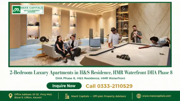 Luxury 2-bedroom apartment interior with billiards, modern decor, and premium materials.