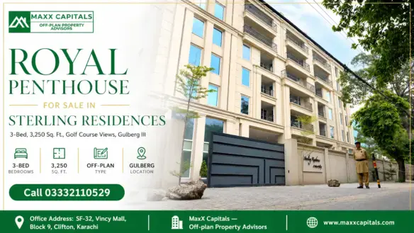 Royal Penthouse For Sale In Sterling Residences — 3-Bed, 3,250 Sq. Ft., Golf Course Views, Gulberg Iii
