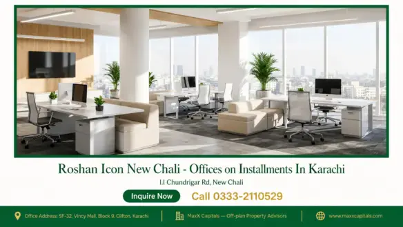 Roshan Icon New Chali – Offices on Installments In Karachi