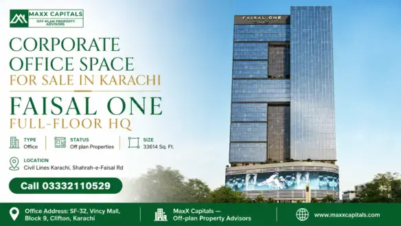 Corporate Office Space For Sale In Karachi — Faisal One Full-Floor Hq