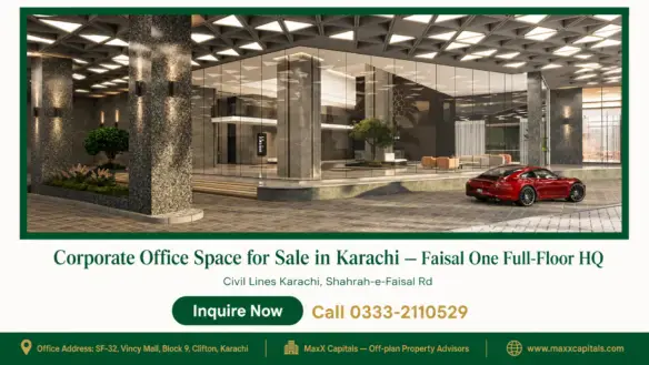 Corporate Office Space for Sale in Karachi — Faisal One Full-Floor HQ