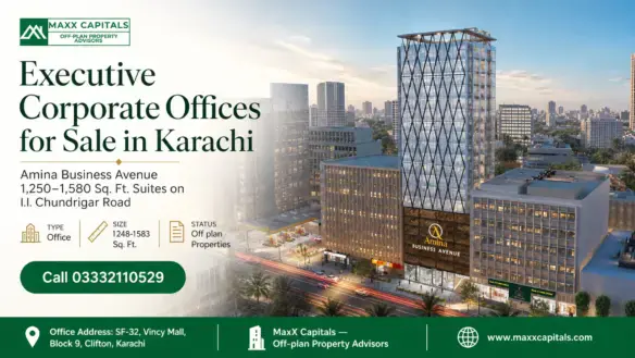 Modern Executive Corporate Offices For Sale In Karachi, Located On I.i. Chundrigar Road.