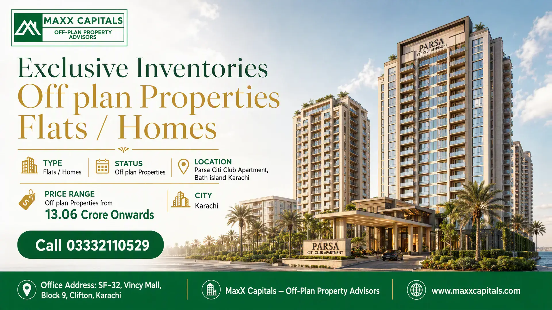 Parsa Citi Club Apartment location image