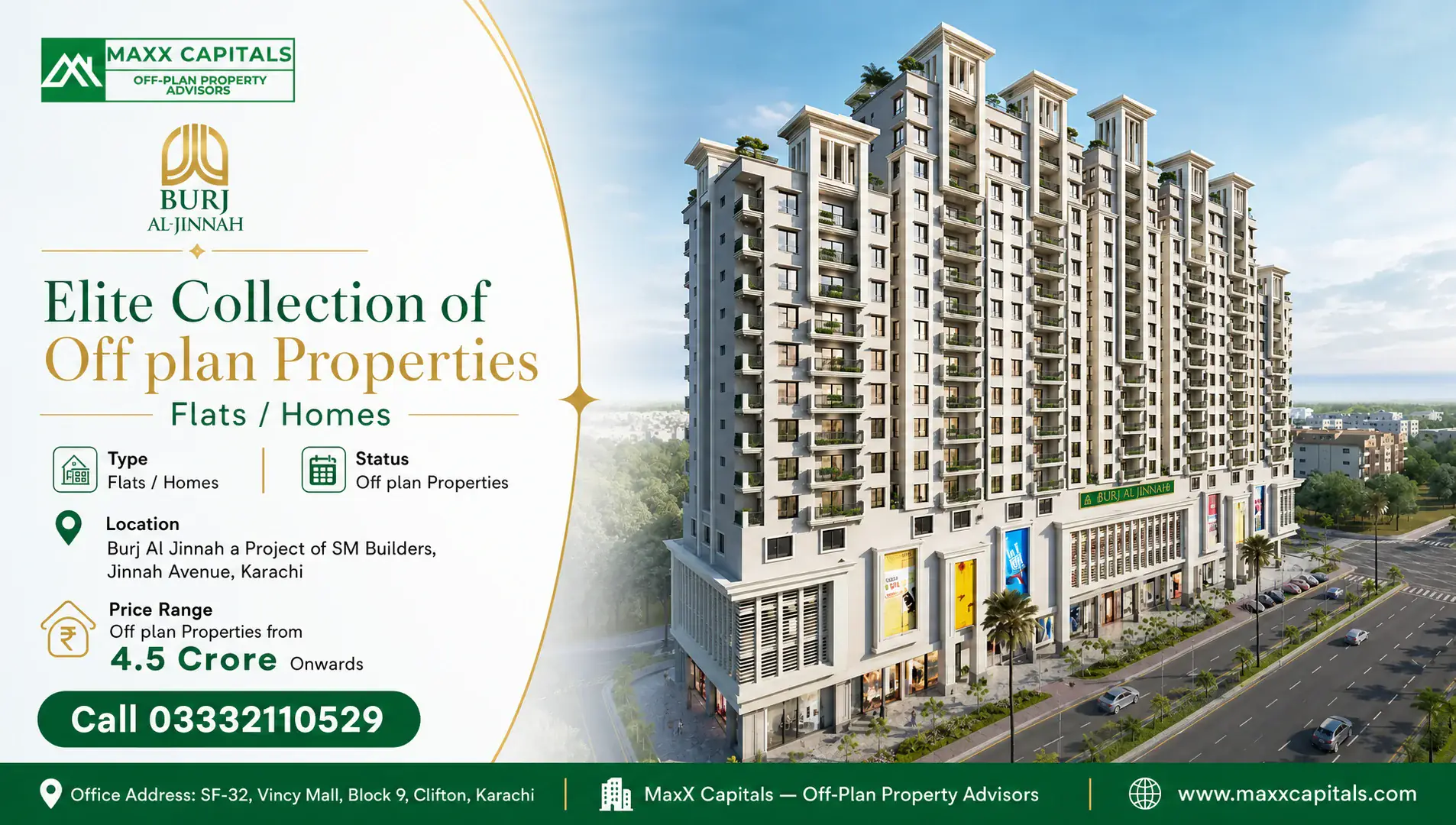 Burj Al Jinnah a Project of SM Builders location image