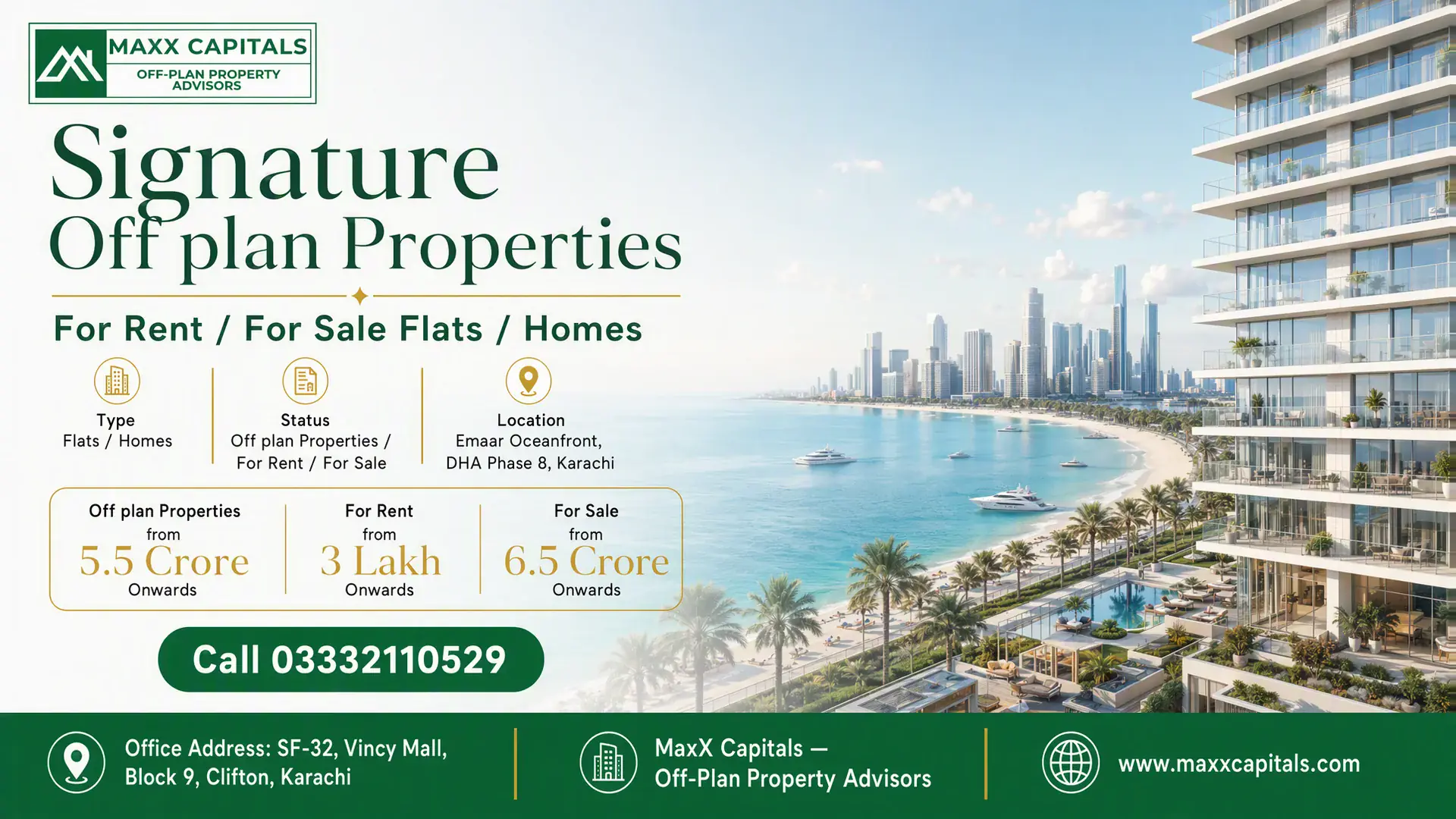 Emaar Oceanfront location image