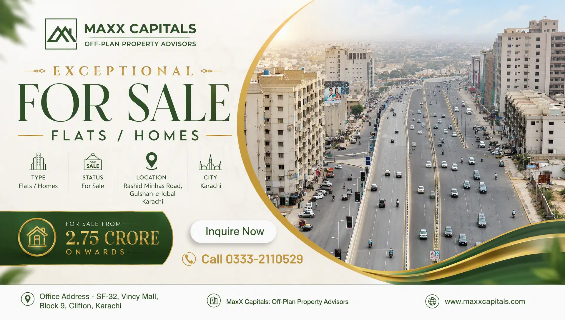 Rashid Minhas Road location image